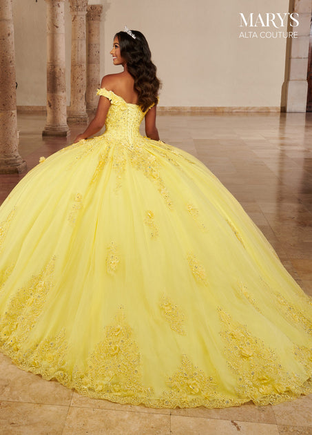 yellow quinceanera dresses